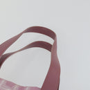 CHANEL New Travel line Tote Bag Nylon 2 Set Pink Beige CC Auth mr1839-6