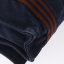 HERMES Bassus PM Shoulder Bag Canvas Navy Silver Auth mr1841-12