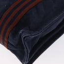 HERMES Bassus PM Shoulder Bag Canvas Navy Silver Auth mr1841-13