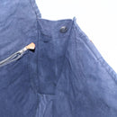 HERMES Bassus PM Shoulder Bag Canvas Navy Silver Auth mr1841-19