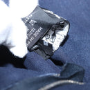 HERMES Bassus PM Shoulder Bag Canvas Navy Silver Auth mr1841-23