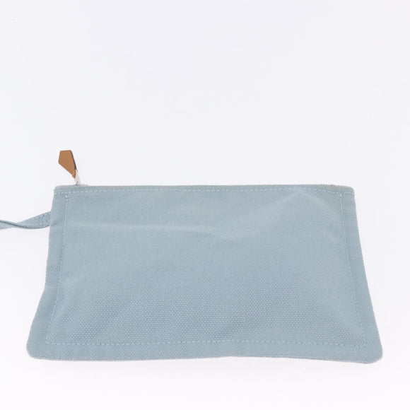 HERMES Bora Bora MM Handtasche Canvas 2er Set Babyblau Silber Original mr1842