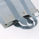 HERMES Bora Bora MM Handtas Canvas 2 Set Babyblauw Zilver Auth mr1842-6