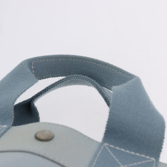 HERMES Bora Bora MM Handtasche Canvas 2er Set Babyblau Silber Original mr1842
