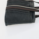 HERMES Trocha Horizontal Tote Bag Canvas 2 Set Gray Black Auth mr1843-12
