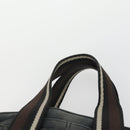 HERMES Trocha Horizontal Tote Bag Canvas 2 Set Gray Black Auth mr1843-14
