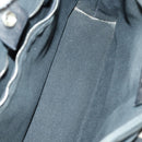 HERMES Trocha Horizontal Tote Bag Canvas 2 Set Gray Black Auth mr1843-17