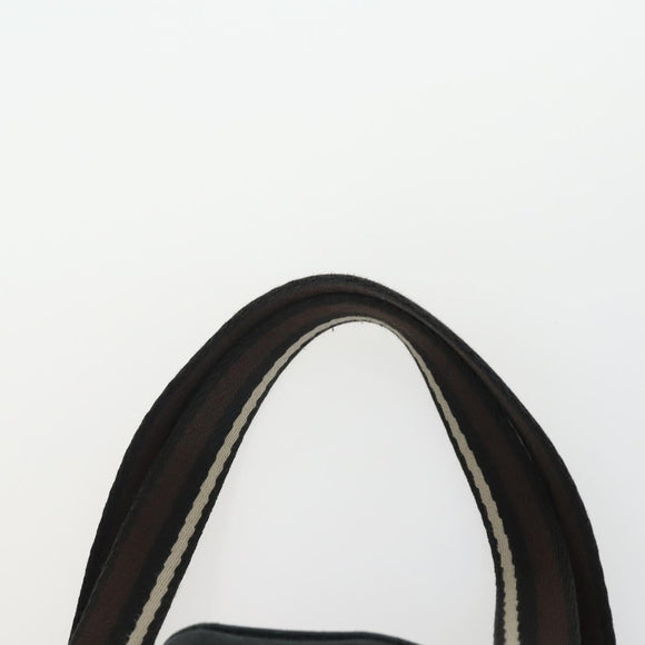 HERMES Trocha Horizontal Tote Bag Canvas 2 Set Gray Black Auth mr1843