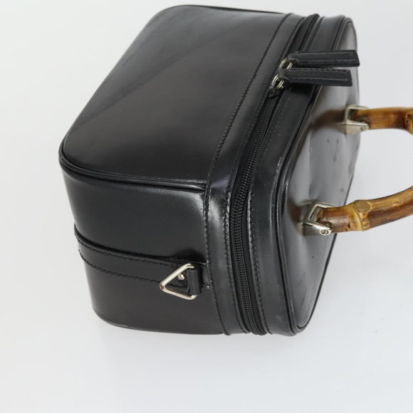 GUCCI Micro GG Supreme Shoulder Bag PVC Leather 4 Set Beige Black Auth mr1844