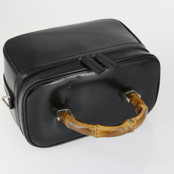 GUCCI Micro GG Supreme Shoulder Bag PVC Leather 4 Set Beige Black Auth mr1844