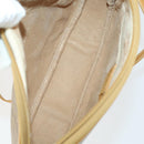 GUCCI Micro GG Supreme Shoulder Bag PVC Leather 4 Set Beige Black Auth mr1844-25