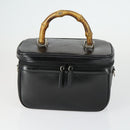 GUCCI Micro GG Supreme Shoulder Bag PVC Leather 4 Set Beige Black Auth mr1844-8