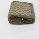 GUCCI GG Supreme Clutch Bag PVC 2 Set Beige Auth mr1845-11