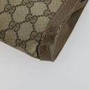 GUCCI GG Supreme Clutch Bag PVC 2 Set Beige Auth mr1845-14