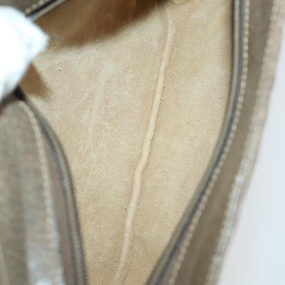 GUCCI GG Supreme Clutch Bag PVC 2 Set Beige Auth mr1845