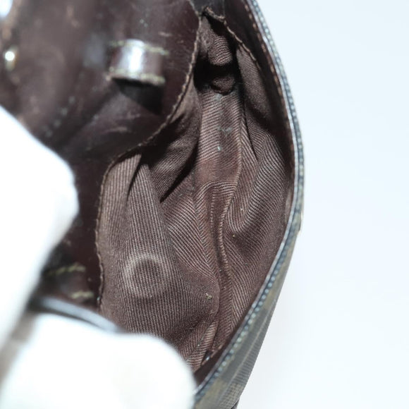 LOEWE Anagram Shoulder Bag Leather 3 Set Brown White black Auth mr1846