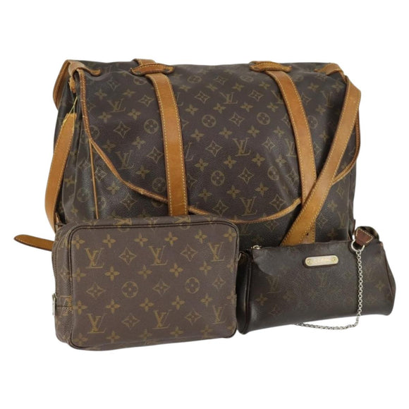 LOUIS VUITTON Monogram Schultertasche 3er Set LV Auth mr1848