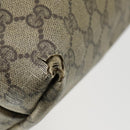 GUCCI GG Supreme Web Sherry Line Tote Bag PVC 5 Set Beige Red Auth mr1849-16