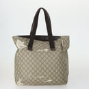 GUCCI GG Supreme Web Sherry Line Tote Bag PVC 5 Set Beige Red Auth mr1849-3