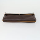 CELINE Macadam Canvas Umhängetasche PVC 3er Set Braun Auth mr1851-13