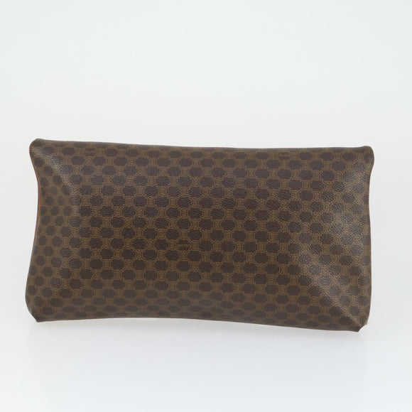 CELINE Macadam Canvas Umhängetasche PVC 3er Set Braun Auth mr1851