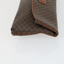 CELINE Macadam Canvas Umhängetasche PVC 3er Set Braun Auth mr1851-17