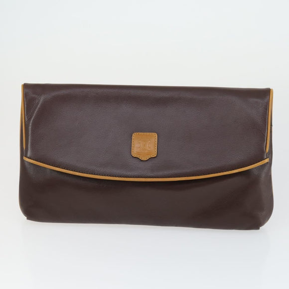CELINE Macadam Canvas Umhängetasche PVC 3er Set Braun Auth mr1851
