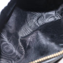 GUCCI Web Sherry Line Shoulder Bag Suede Leather Brown Gold 573321 Auth mr1859-11