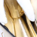 Miu Miu Hand Bag Leather 2way Gold Auth mr186-22