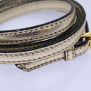 Miu Miu Hand Bag Leather 2way Gold Auth mr186-26