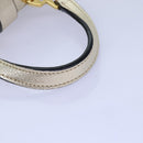 Miu Miu Hand Bag Leather 2way Gold Auth mr186-7