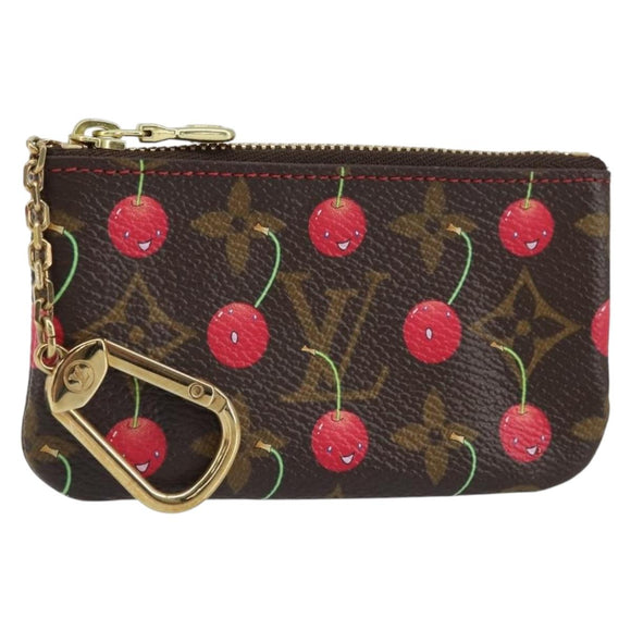 LOUIS VUITTON Monogram Cherry Pochette Cles Coin Purse M95042 LV Auth mr1861V