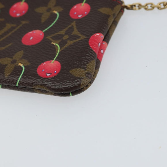 LOUIS VUITTON Monogram Cherry Pochette Cles Coin Purse M95042 LV Auth mr1861V