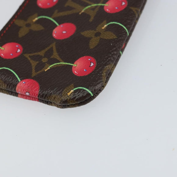 LOUIS VUITTON Monogram Cherry Pochette Cles Coin Purse M95042 LV Auth mr1861V
