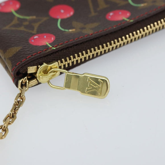 LOUIS VUITTON Monogram Cherry Pochette Cles Coin Purse M95042 LV Auth mr1861V