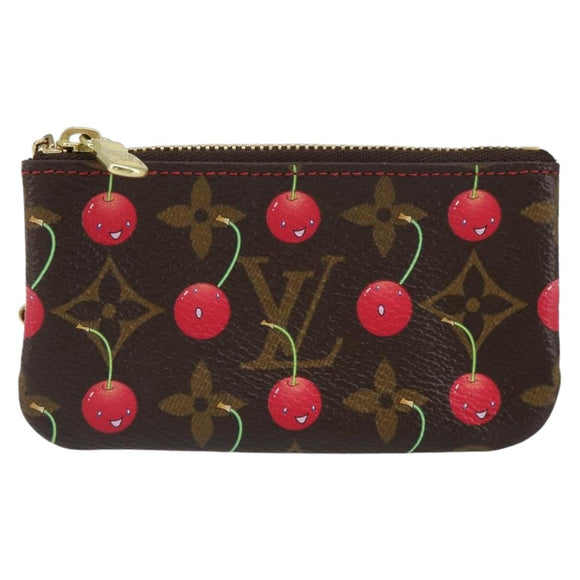 LOUIS VUITTON Monogram Cherry Pochette Cles Coin Purse M95042 LV Auth mr1861V