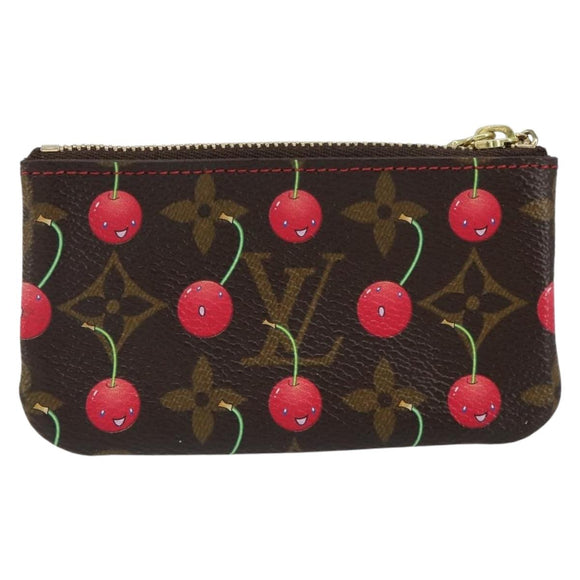 LOUIS VUITTON Monogram Cherry Pochette Cles Coin Purse M95042 LV Auth mr1861V