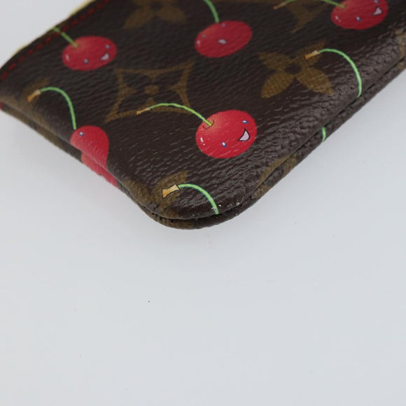 LOUIS VUITTON Monogram Cherry Pochette Cles Coin Purse M95042 LV Auth mr1861V
