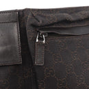 GUCCI GG Canvas Waist bag Brown Silver 28566 Auth mr1863-17