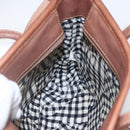 MCM Vicetos Logogram Anya Hand Bag PVC Leather 2way Pink Gold Auth mr1867-20