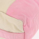 CHANEL Boston Bag Canvas Pink Silver CC Auth mr1869-10