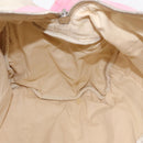 CHANEL Boston Bag Canvas Pink Silver CC Auth mr1869-19
