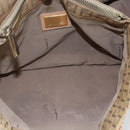FENDI Zucchino Canvas Hand Bag Beige Gold Auth mr1871-17