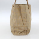 FENDI Zucchino Canvas Hand Bag Beige Gold Auth mr1871-4