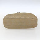 FENDI Zucchino Canvas Hand Bag Beige Gold Auth mr1871-9