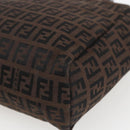 FENDI Zucchino Canvas Hand Bag Black Auth mr1872-15