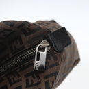 FENDI Zucchino Canvas Hand Bag Black Auth mr1872-10