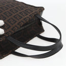 FENDI Zucchino Canvas Hand Bag Black Auth mr1872-7