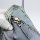 PRADA Hand Bag Nylon Light Blue Silver Auth mr1874-10