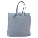 PRADA Hand Bag Nylon Light Blue Silver Auth mr1874-13